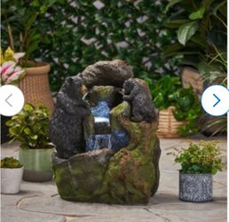 mew in box outdoor  bears  fountain