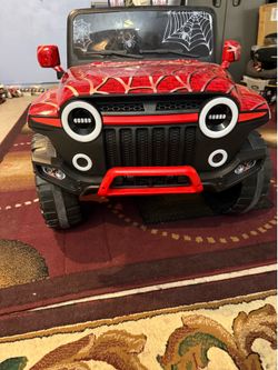 Red Jeep for kids