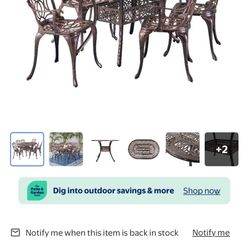 7 Piece Patio Set New In BOXES