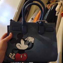 Aldo Mickey mouse bag purse blue denim Disney