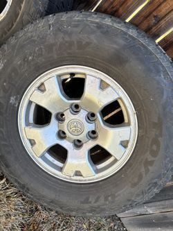 Rims And Tires From A Toyota Tundra