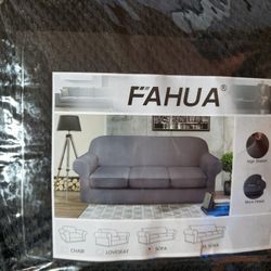 Sofa High Stretch 3 Seat Black