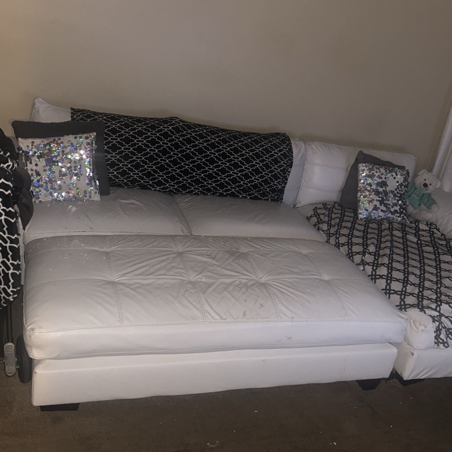 White sectional