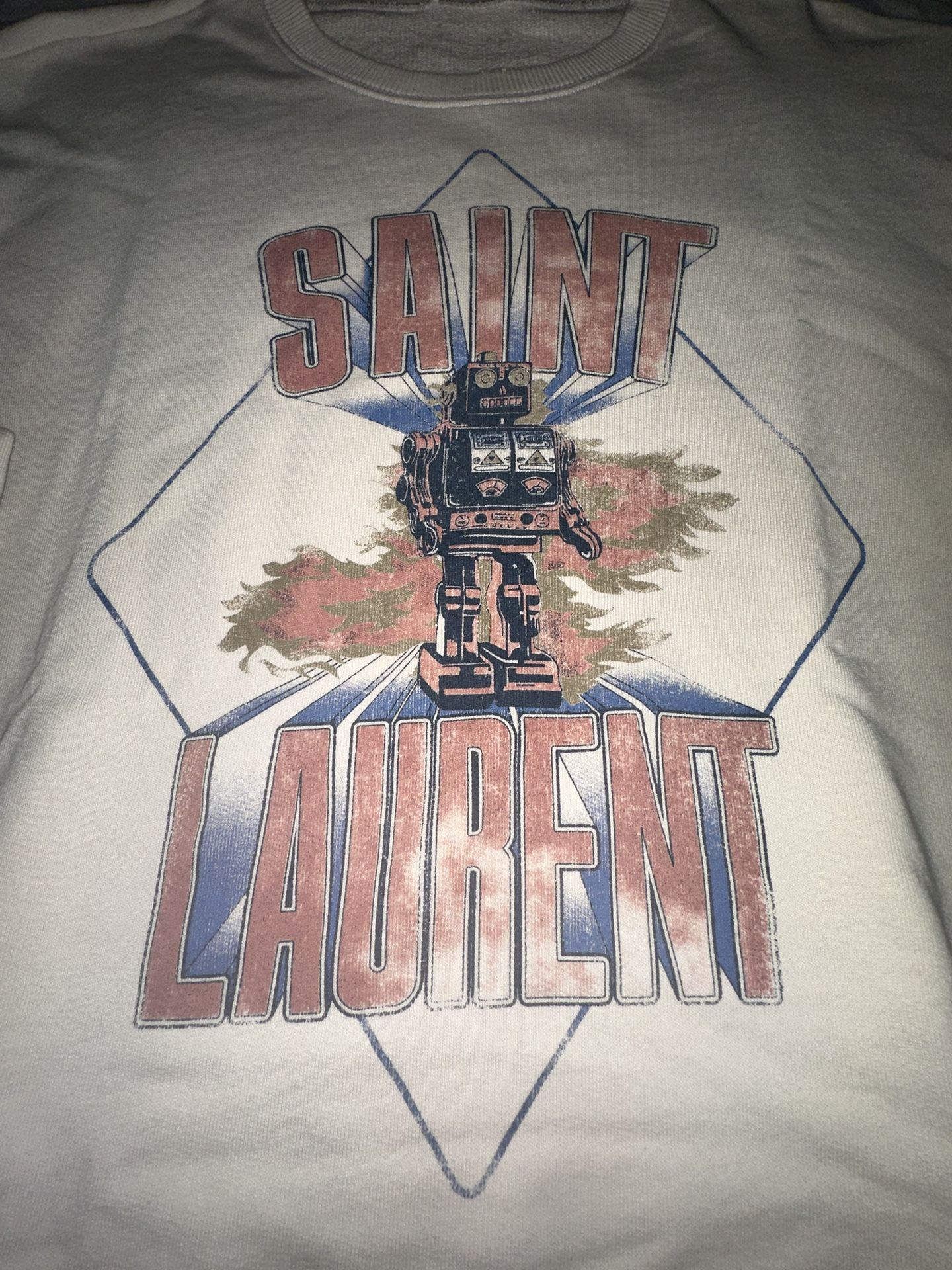Saint Laurent ロボットプリント ラグランカットソー Saint Laurent ロボットプリント ラグランカットソー Saint Laurent
