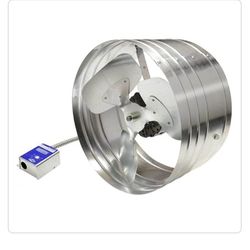 1600 Cfm Silver Electric Powered Gable Mount Gable Louver Vent