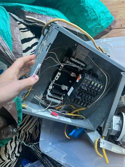 Breaker box and lights