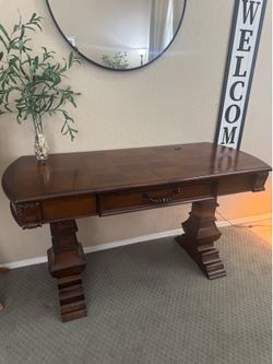 ‘Fairmont Designs’ Traditional Timeless Classic Pedestal Wood DESK Executive & Drawer WxDxH 56x24x31