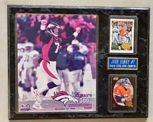 John Elway 300th TD Pass Commemorative Plaque