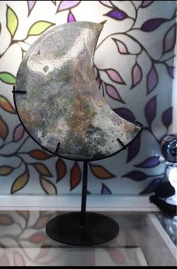 Moss agate moon xxl