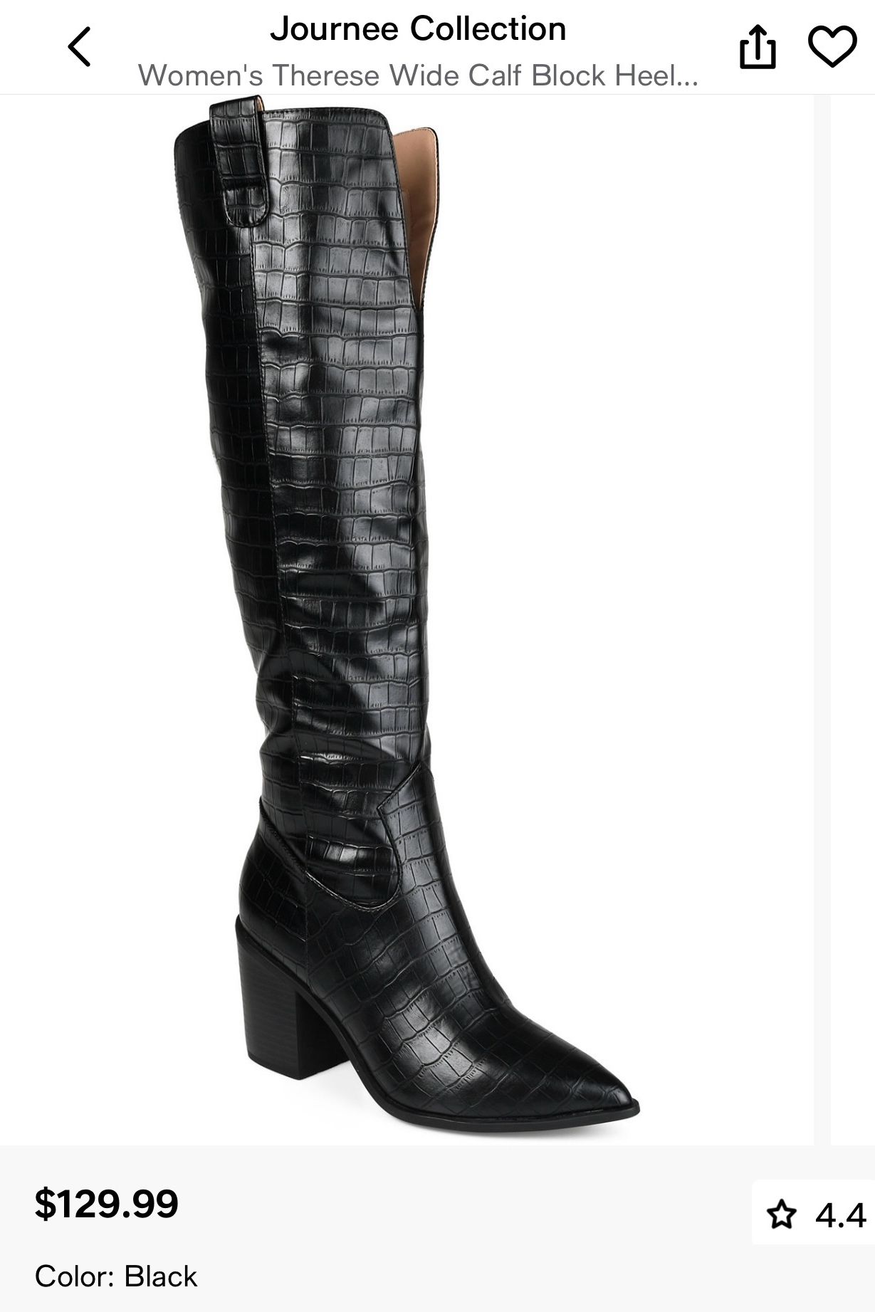 Black boots Size 8