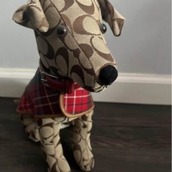 Coach Signature Stuffed Dog, 
