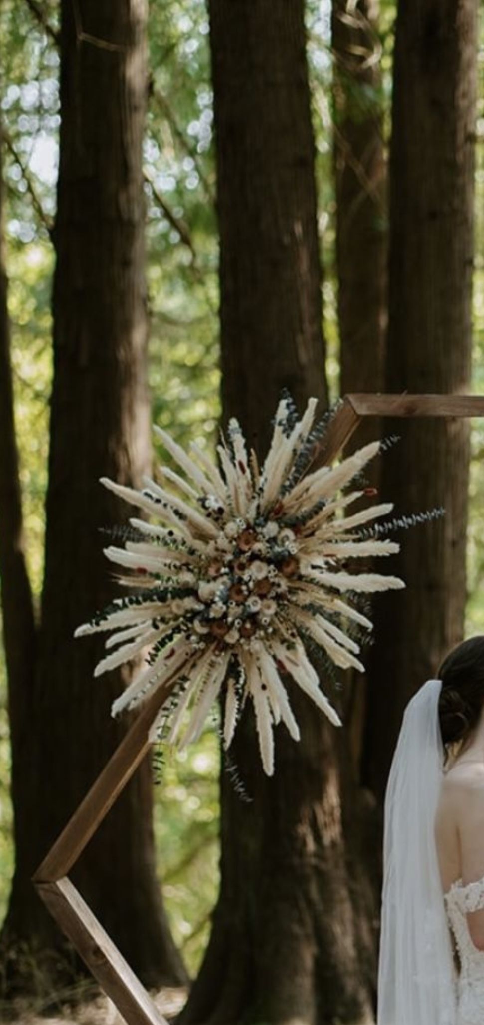Dried Flower Arch Arrangement