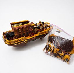 LEGO Steampunk Ship | FunWhole Steampunk Airship F9014 (LEGO Compatible) MSRP $130