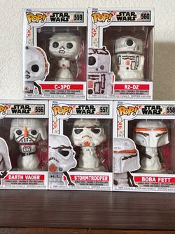 Funko Pop Star Wars Holiday Snowman Set of 5