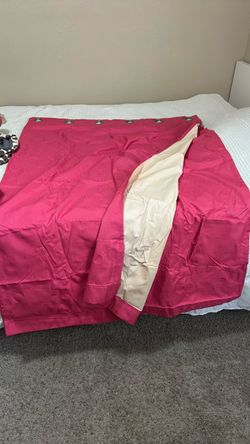 Pink Blackout Curtain Panel with Grommets
