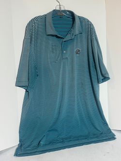 Peter Millar Summer Comfort blue polo XL w/Wannamoisett Logo