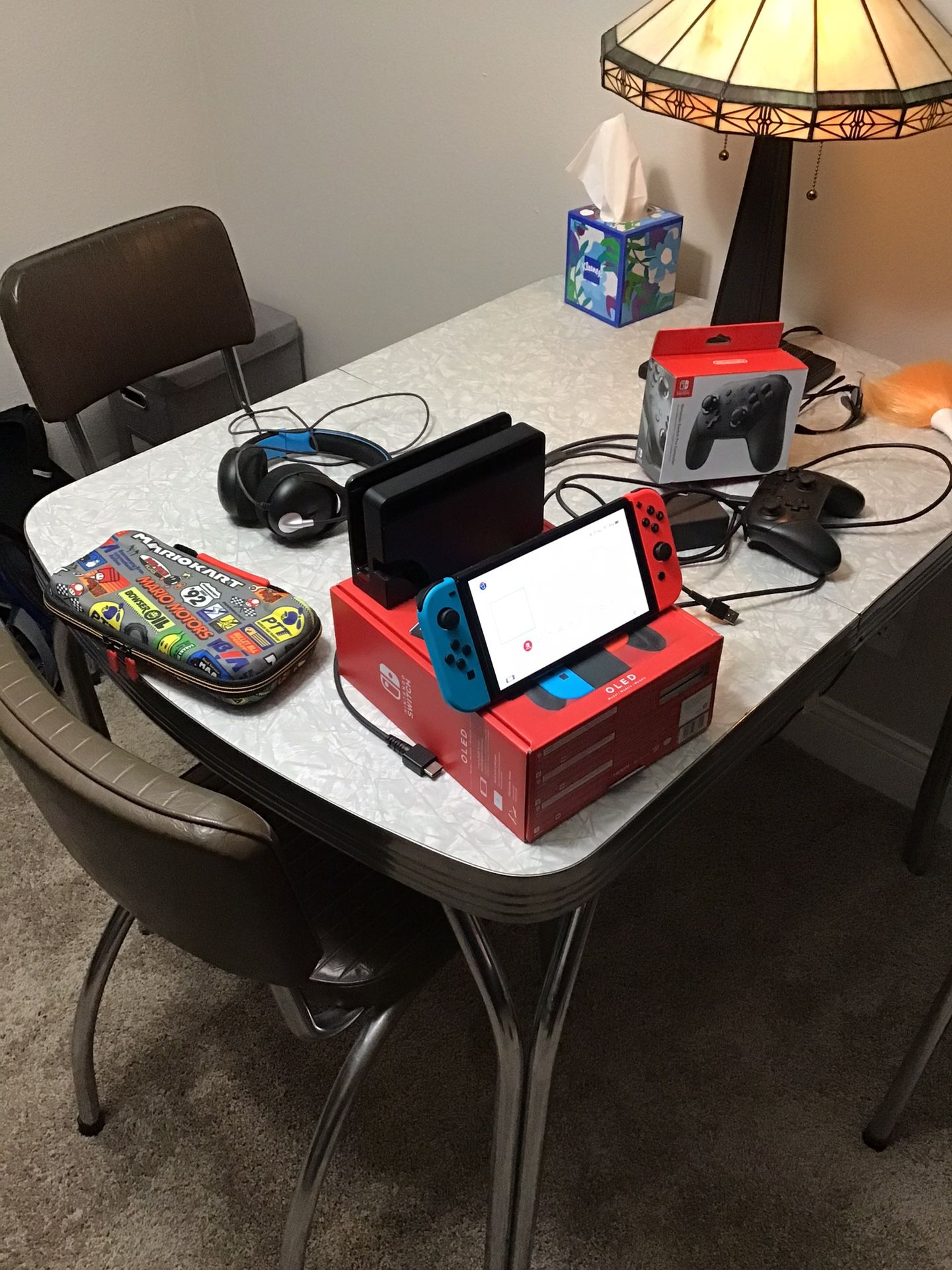 Nintendo Switch OLED w/ Pro Controller, 3 Games and More