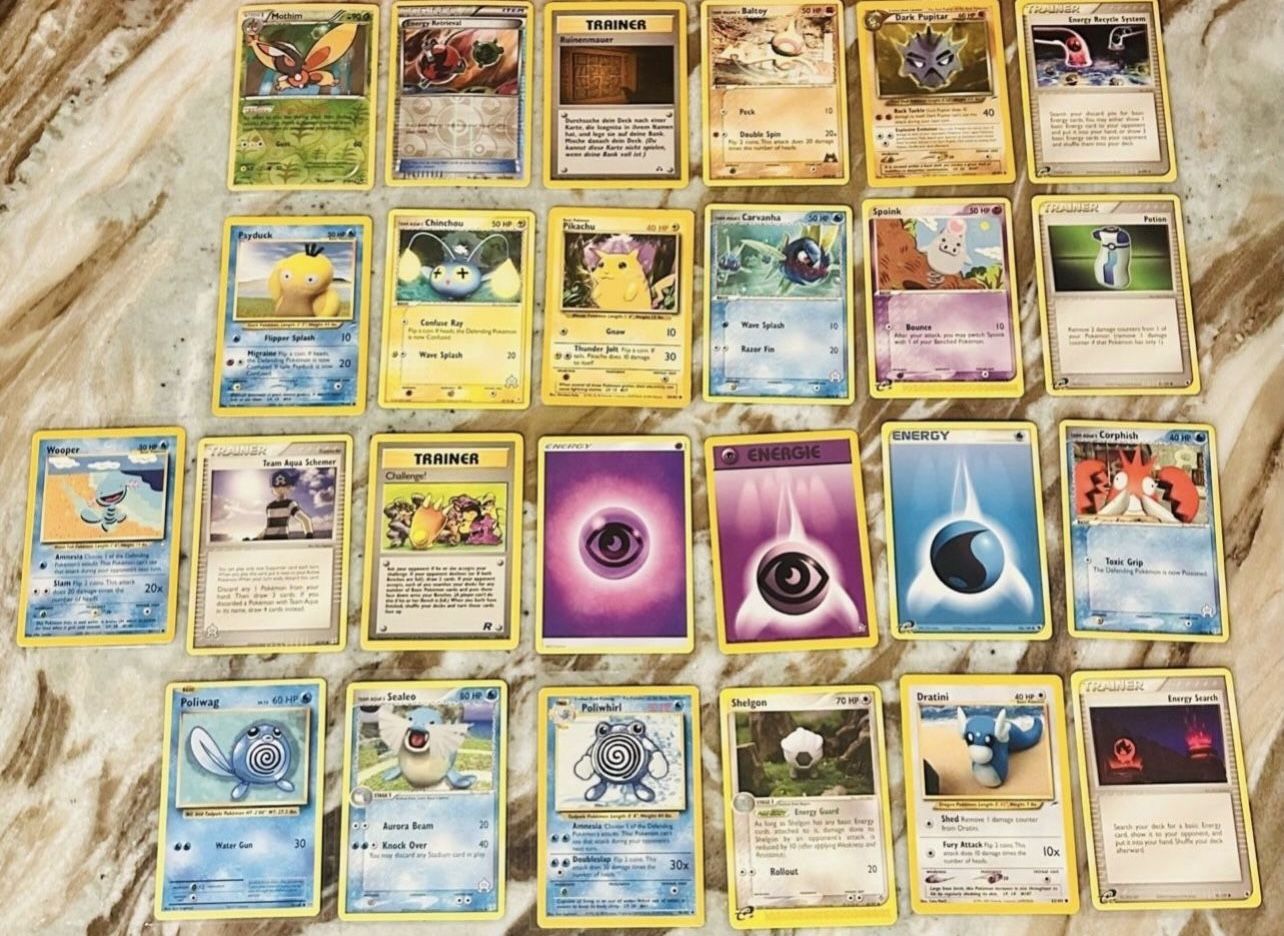 Huge Pokémon 25 Card Game Collectible Lot