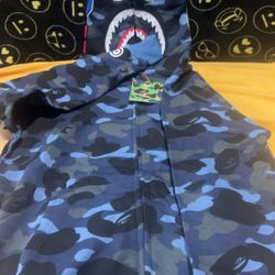 Blue Bape Hoodie