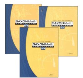 Saxon Homeschool 5/4 3rd Edition Kit, Student, Test & Worksheets, Solutions Manual, BRAND NEW STILL IN PLASTIC WRAP!