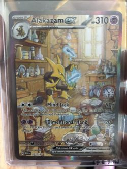 Alakazam Ex 201/165 Scarlet & Violet 151 Special Illustration Rare 