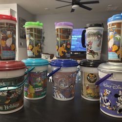 Disney World Refillable Tumblers & Popcorn Buckets