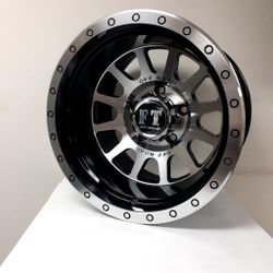 Brand New 15x10 -44 Offset Black Polished Off-Road Style Wheels 5/6 Lugs Price Firm