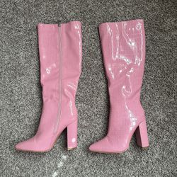 Pink Boots Size 6 