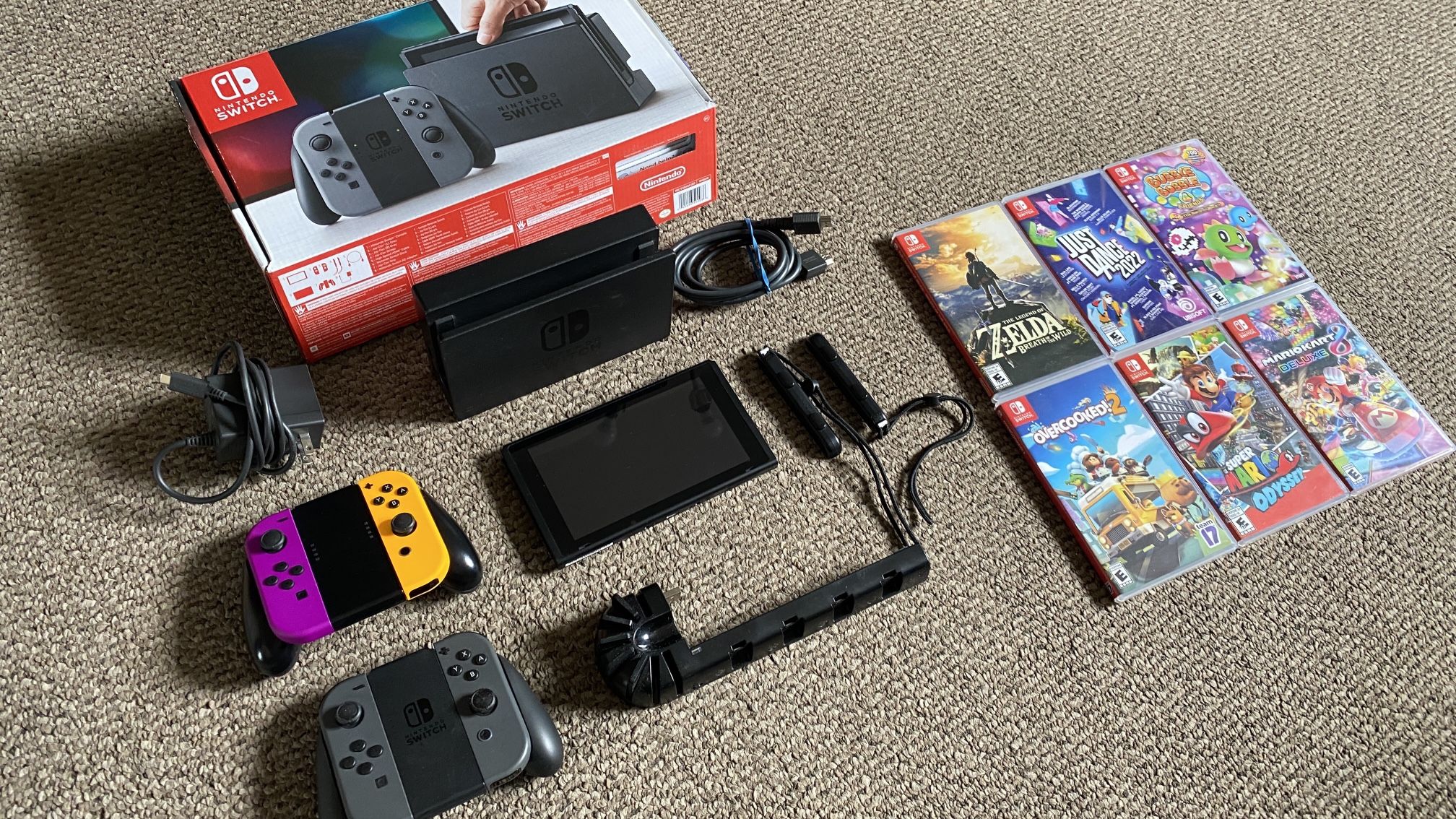 Nintendo Switch with Games (Like New)