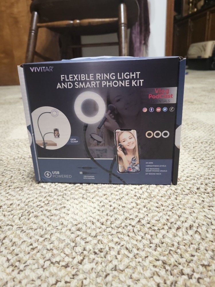 Vivitar Flexible Ring Light And Smart Phone Kit