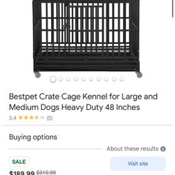 Brand New Metal dog Crate 
