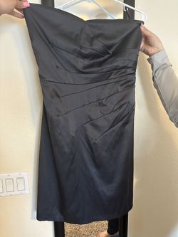 Strapless Charcoal Gray Dress