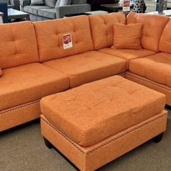 New Citrus Reversible Sectional Couch / Free Delivery 
