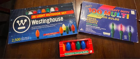 Vintage Christmas lights bundle 90’s nostalgia multi color