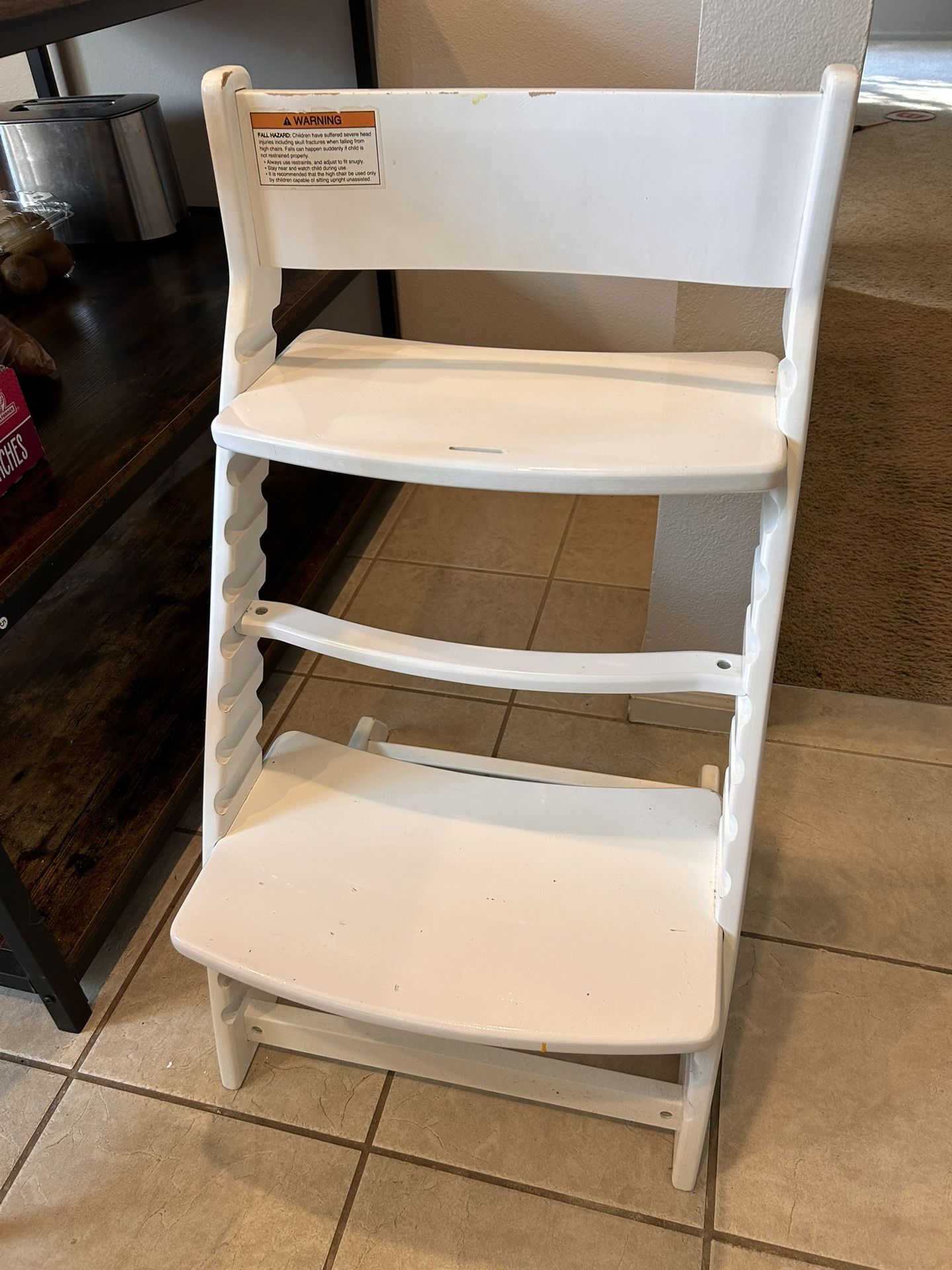 Wooden High Chair For Ages 3-12