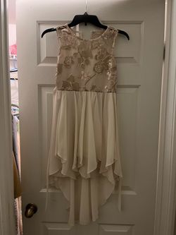 Sparkly beige dress for girls