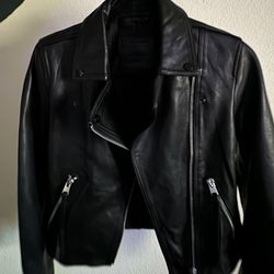 ALLSAINTS Billie’s leather Jacket; Women’s 