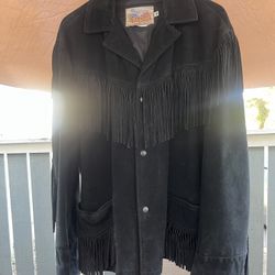 Leather (Black) Fringe 