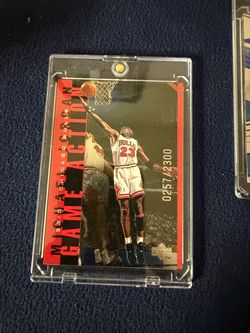 Michael Jordan Upper Deck Game Action Numbered Card