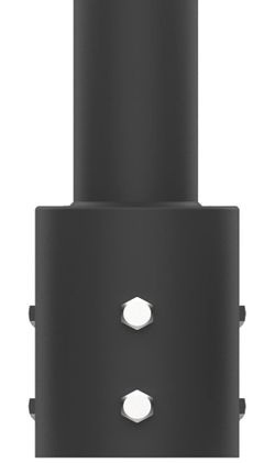 Tenon Adapter for 4 inch Round Pole Vertical Bracket Adapter with Slip Fitter Mount (2 3/8inch) Mounting Bracket Accessories for Outdoor Shoebox Light