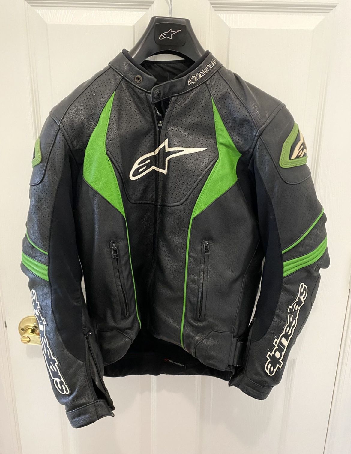 AlpineStars Motorcycle Jacket Leather GP Chaqueta De Motocicleta