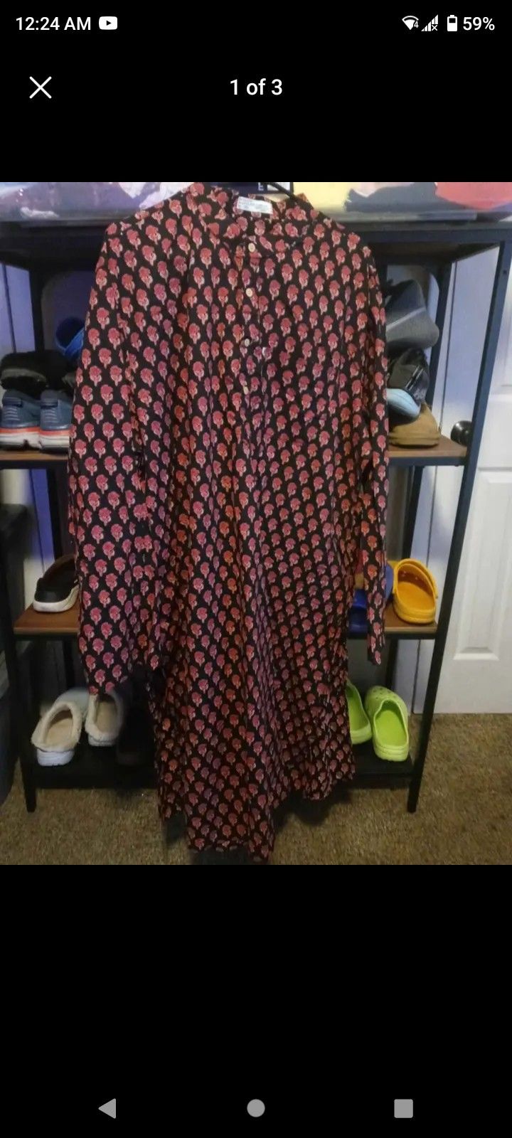 Same brand but different pattern. Beautiful tunic. $20