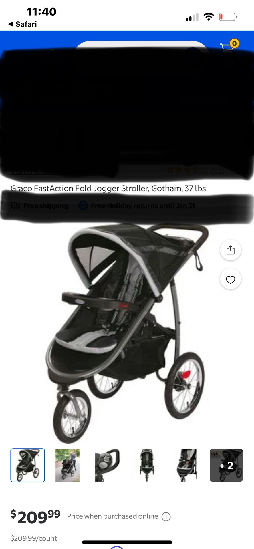 Graco Fast Action Fold Jogging Stroller