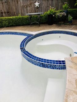 Pool plaster and tiles