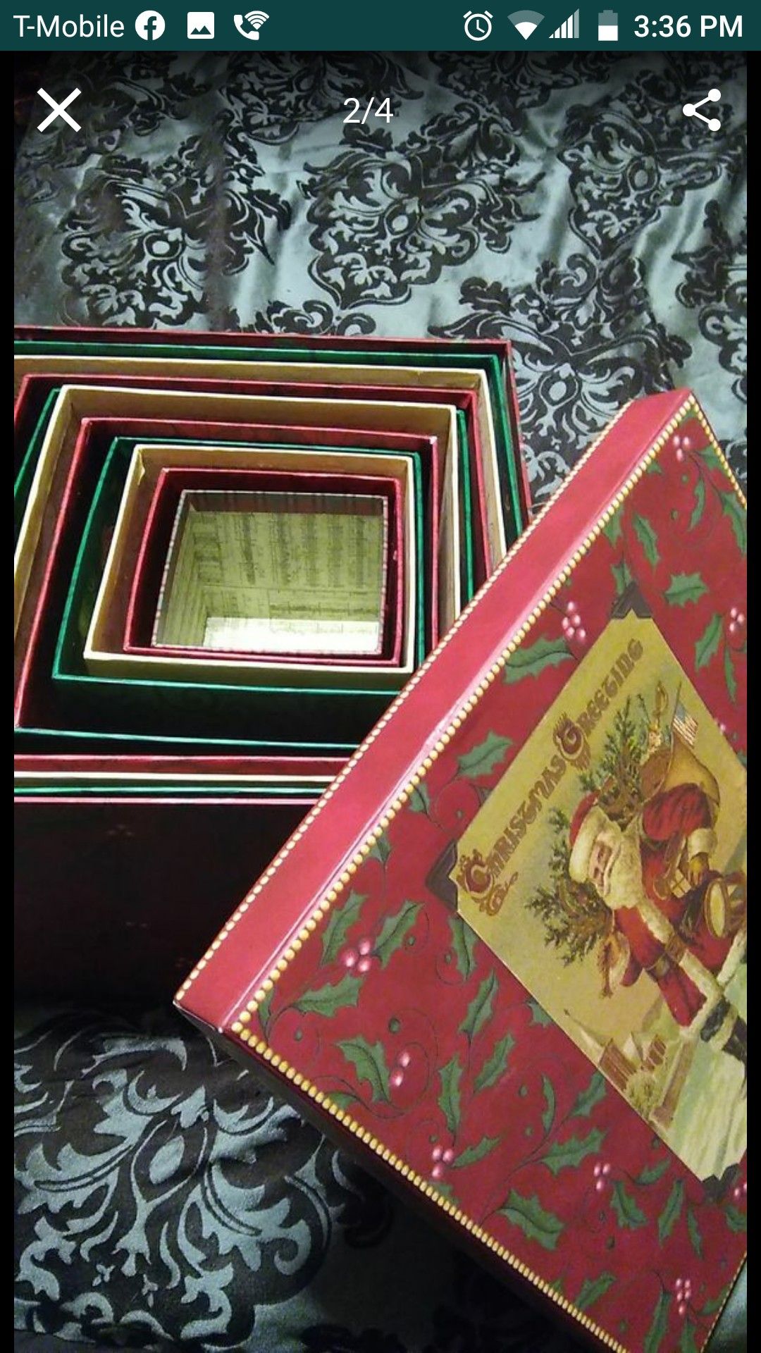 11 decorative Christmas boxes gift boxes nesting