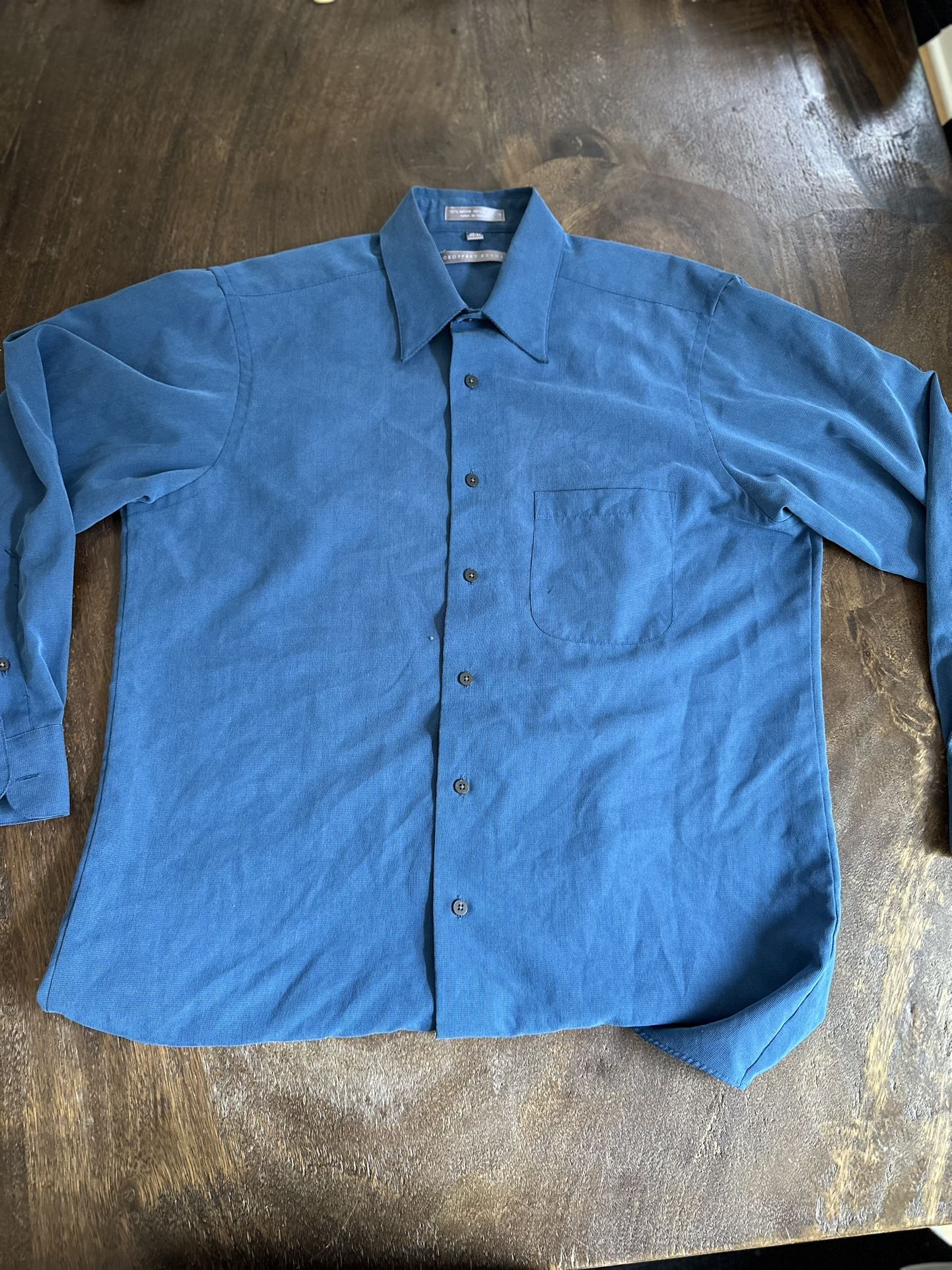 Geoffrey Beene Blue Dress Shirt