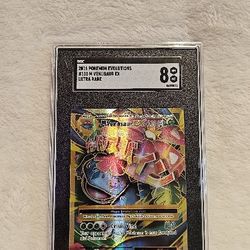 PSA 8 2016 Pokemon XY Full Art M Venusaur EX Evolutions #100