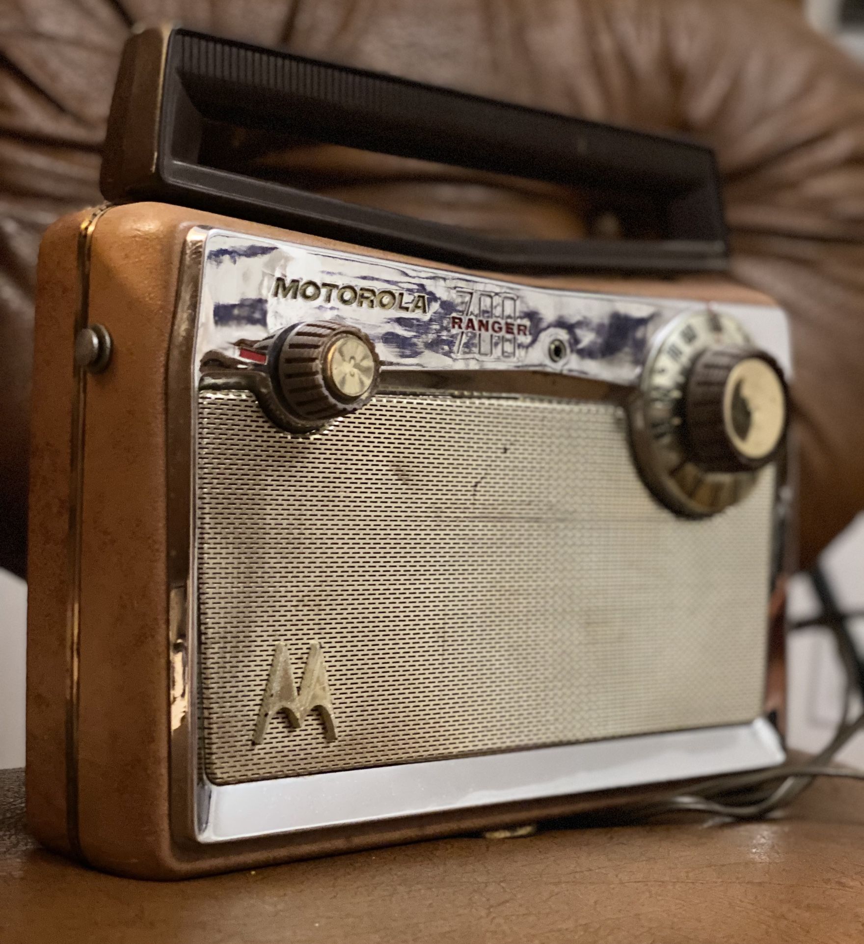 Vintage 1970s MOTOROLA RANGER 700 Mcm Radio Working Condition Classic Mid Century