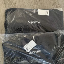 Supreme MM6 Maison Margiela Box Logo Zip Up Hooded Sweatshirt Black Medium