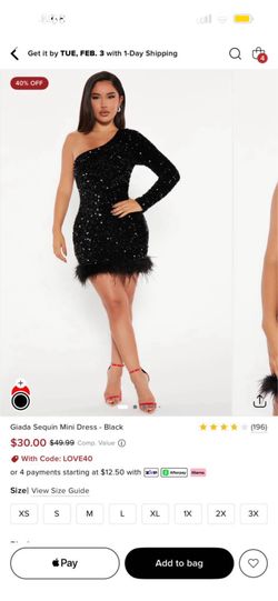 Fashion Nova Black Mini Dress